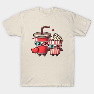 soda and popcorn dating T-Shirt